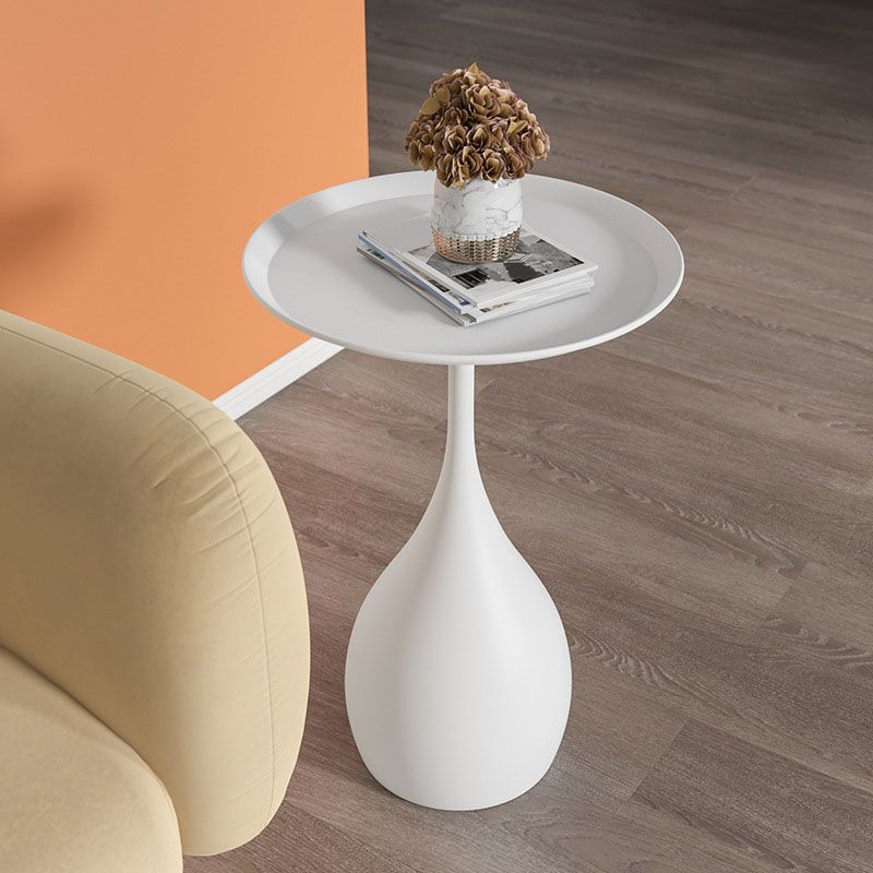 Table D’Appoint Ronde – Structure Métal Et Socle Stable