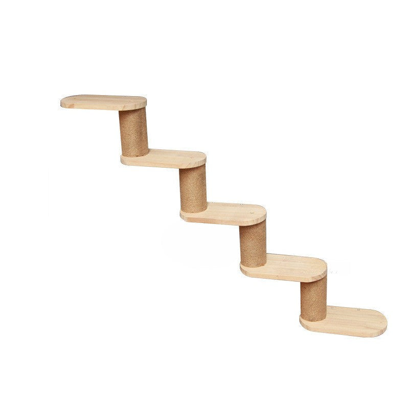 Estrutura de Escalada de Parede para Gato com Plataforma Suspensa e Escada