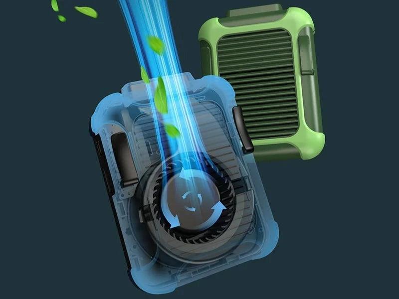 Přenosný ventilátor s dobíjecí baterií