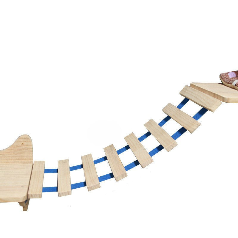 Estrutura de Escalada de Parede para Gato com Plataforma Suspensa e Escada