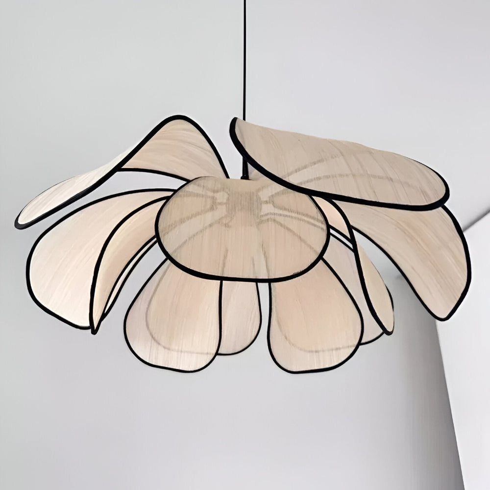 Elegante lampada a sospensione in vimini naturale - Decorazione naturale e illuminazione armoniosa