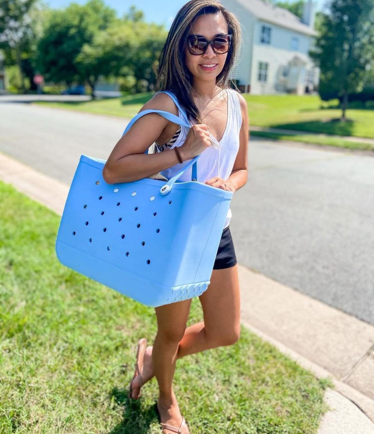 Feste Strandtasche - Buntes Design Und Große Kapazität