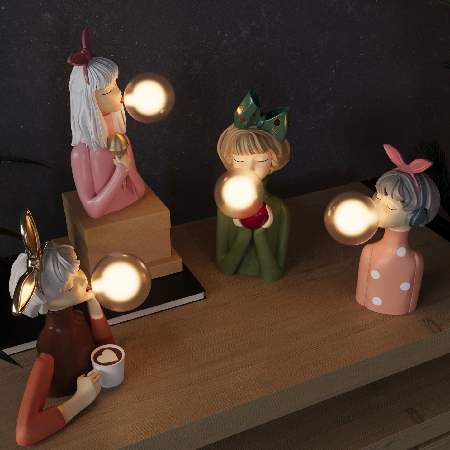 Lámpara de mesa artesanal – Diseño único y acabado cuidado
