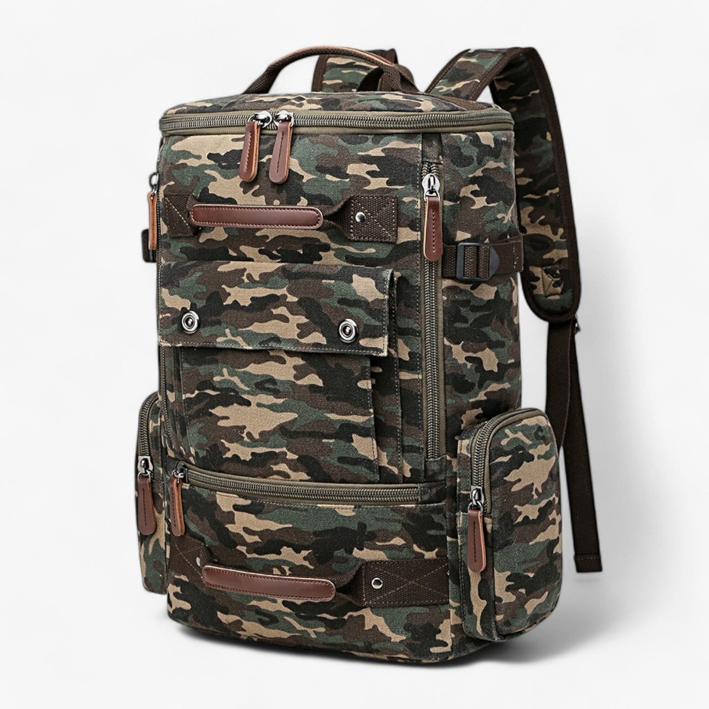 Vintage Backpack With Laptop Compartment