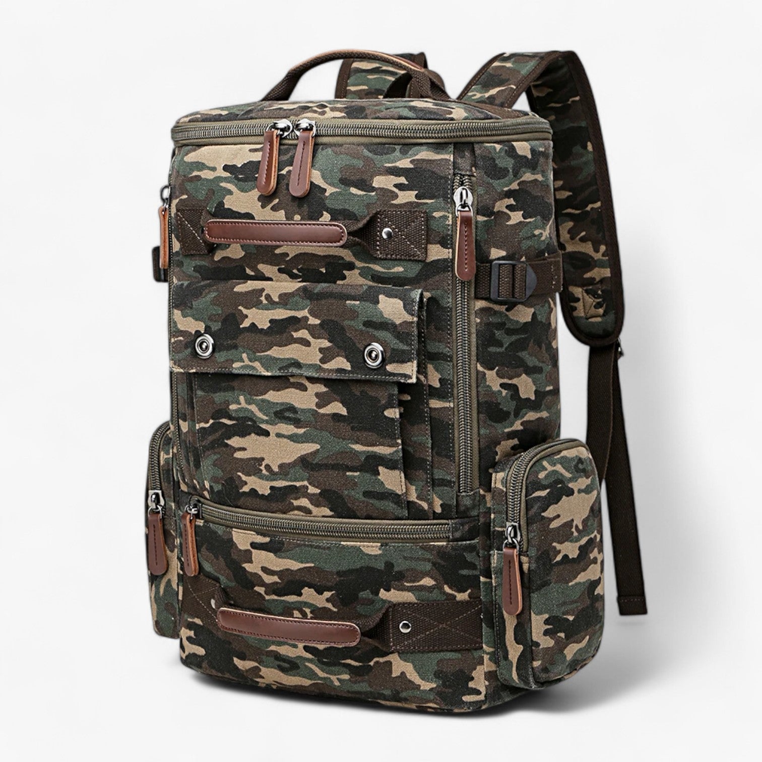 Vintage Backpack With Laptop Compartment