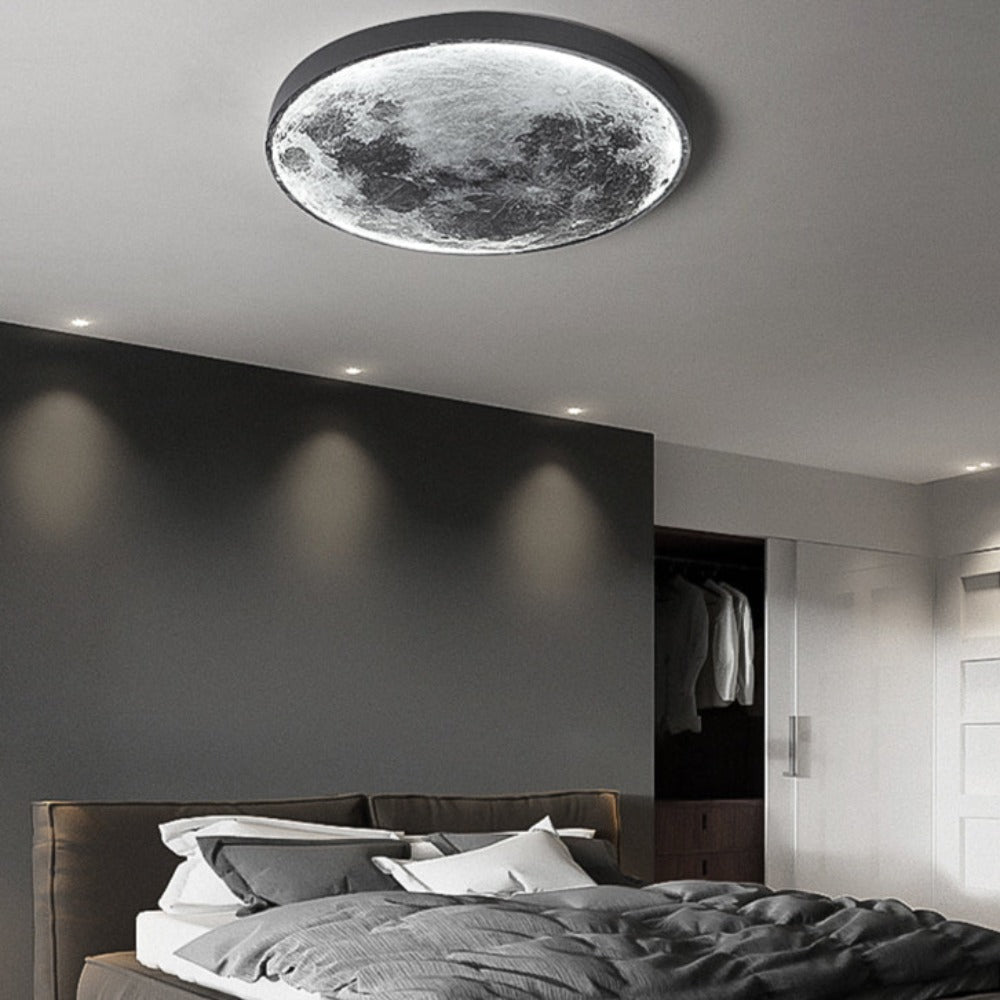 Væglampe 3D LED – Måne til en unik atmosfære