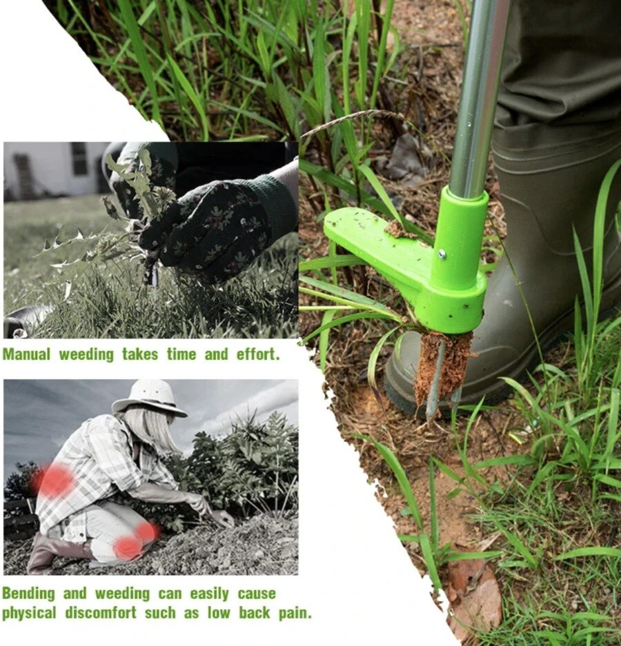 雑草抜き器 – 立ったままで簡単に除去