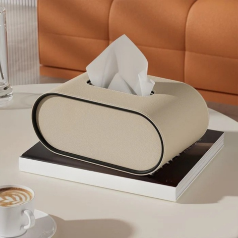 Caixa de lenços de papel elegante - Design moderno e acabamento meticuloso