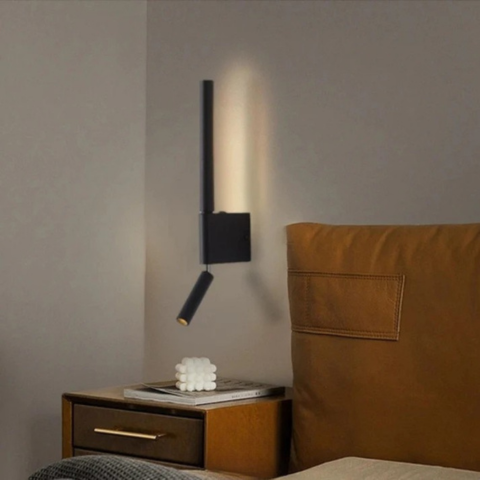 Aplique de Parede LED com Leitor – Prático e Elegante