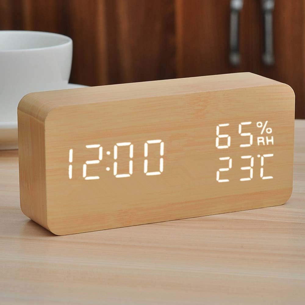 LED hodiny s hlasovým ovládáním – moderní design a inteligentní funkce