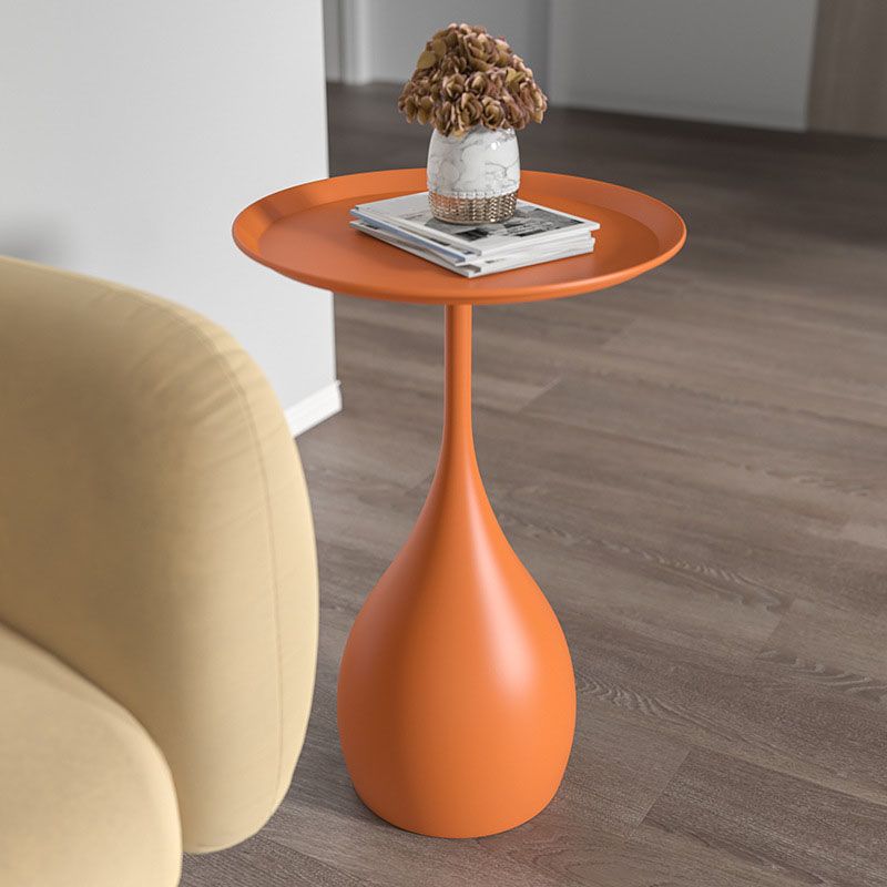 Table D’Appoint Ronde – Structure Métal Et Socle Stable