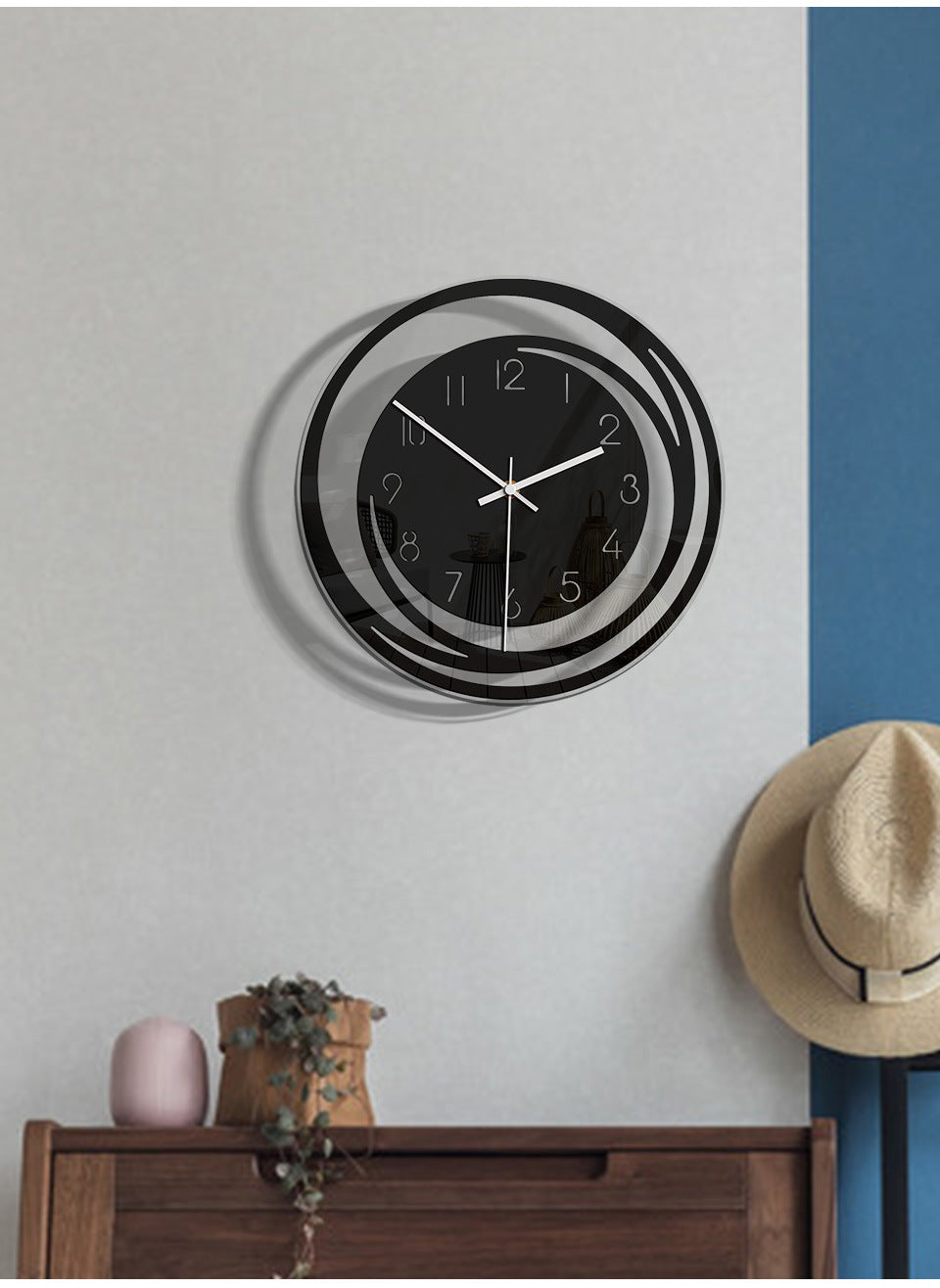 Stille Wandklok – Moderne Elegantie En Betrouwbare Precisie