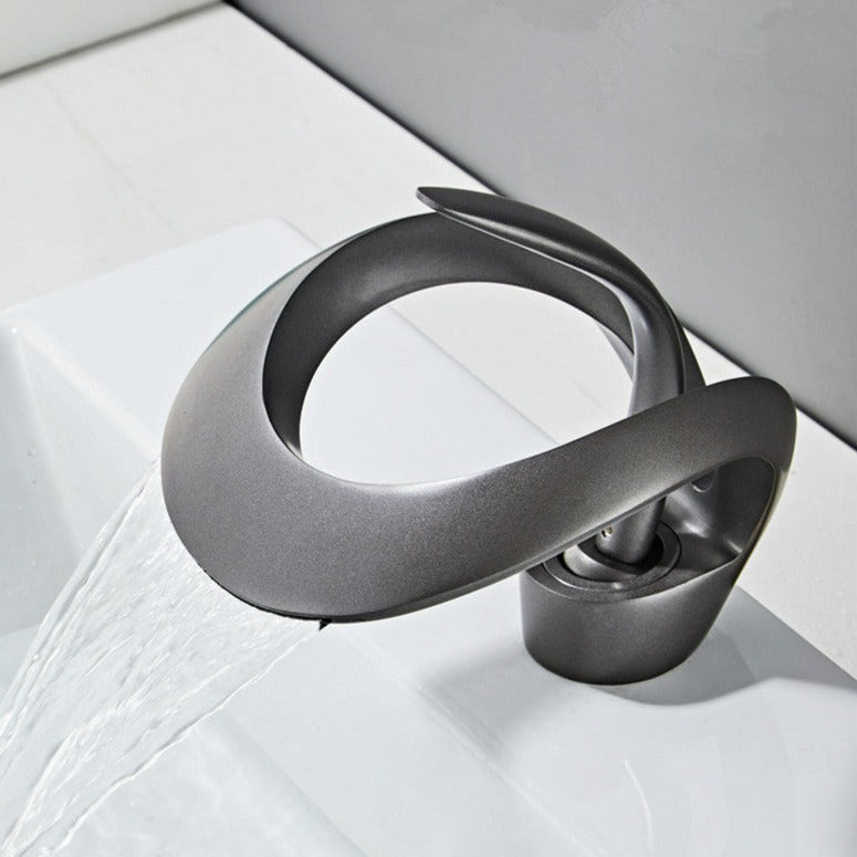 Modern Bathroom Faucet – Curved and Elegant Design