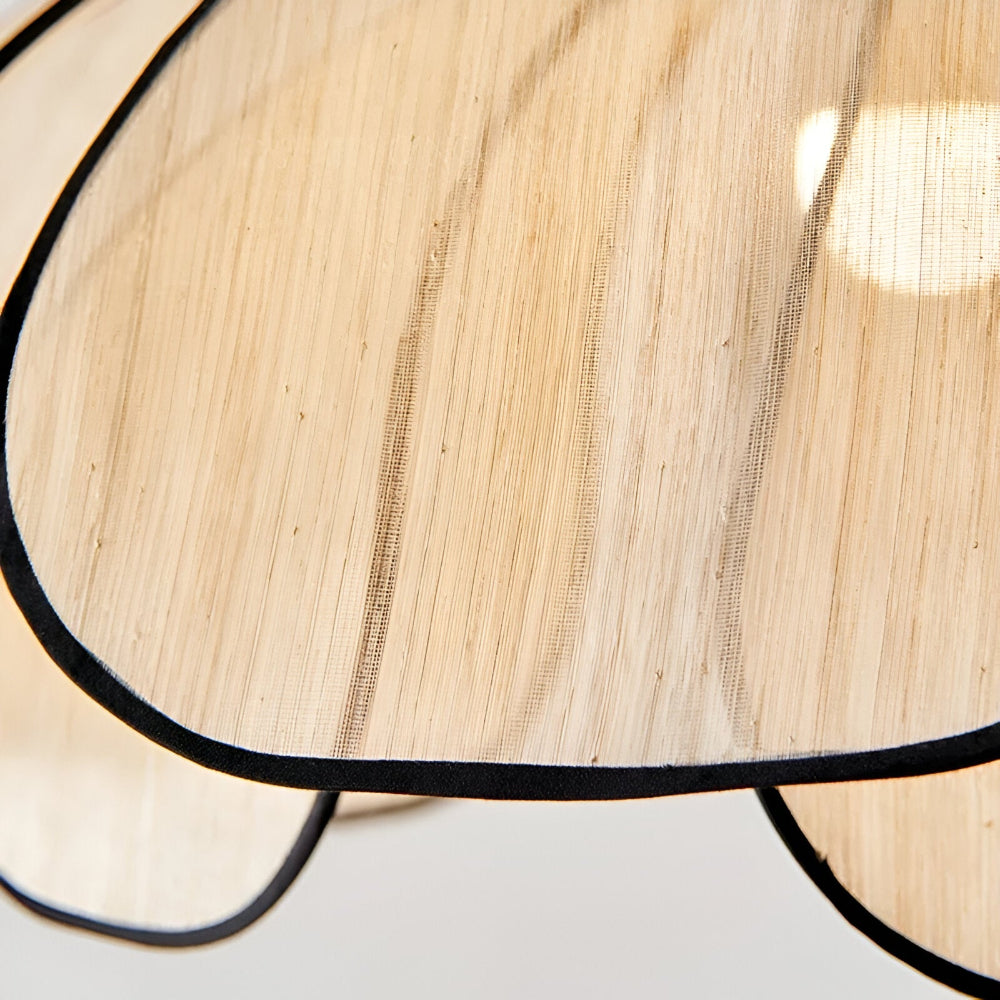 Elegante lampada a sospensione in vimini naturale - Decorazione naturale e illuminazione armoniosa