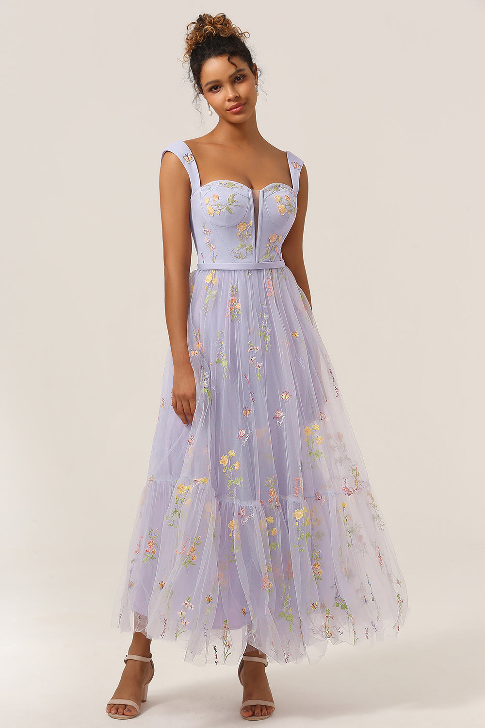 Elise | Long Ball Gown – Refined Embroidery