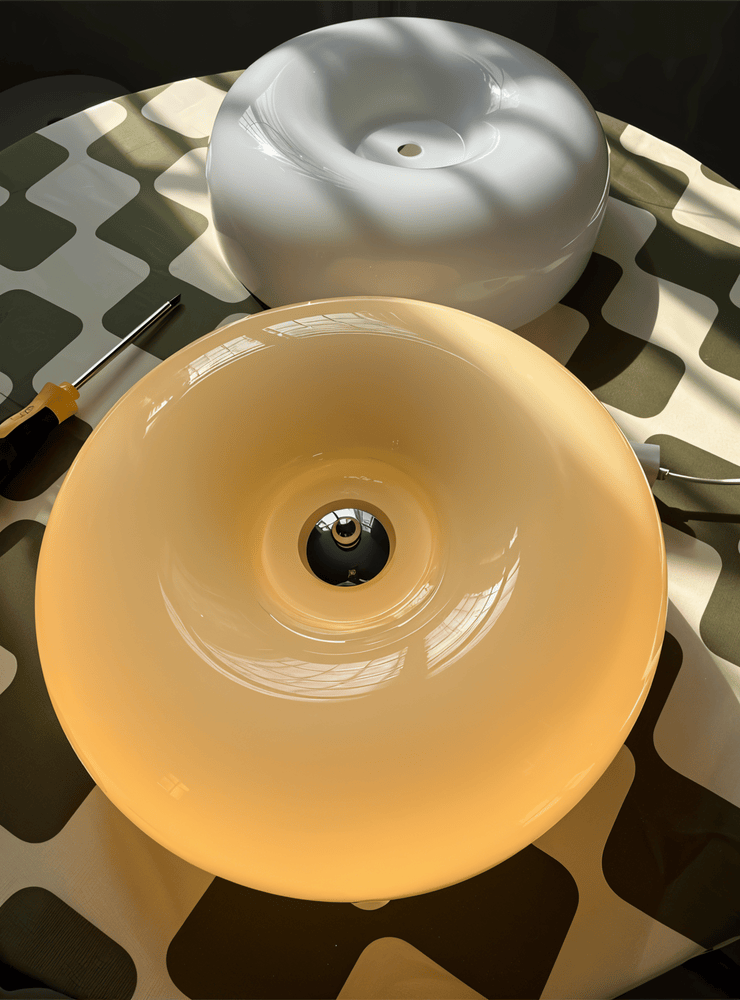 Scandinavian Glass Ceiling Light - Modern Decoration & Easy Installation