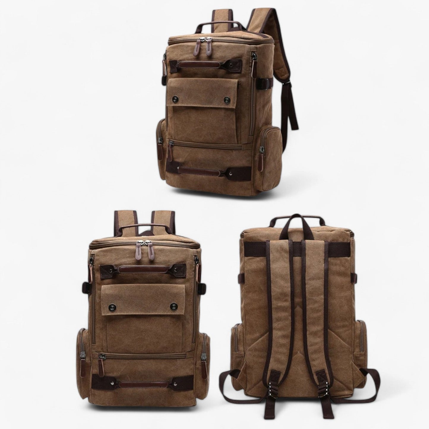 Vintage Backpack With Laptop Compartment