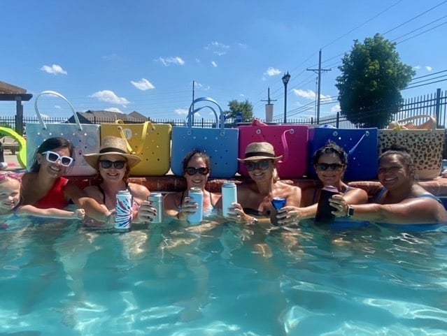 Feste Strandtasche - Buntes Design Und Große Kapazität