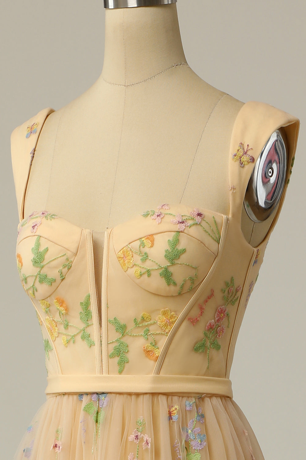 Elise | Long Ball Gown – Refined Embroidery