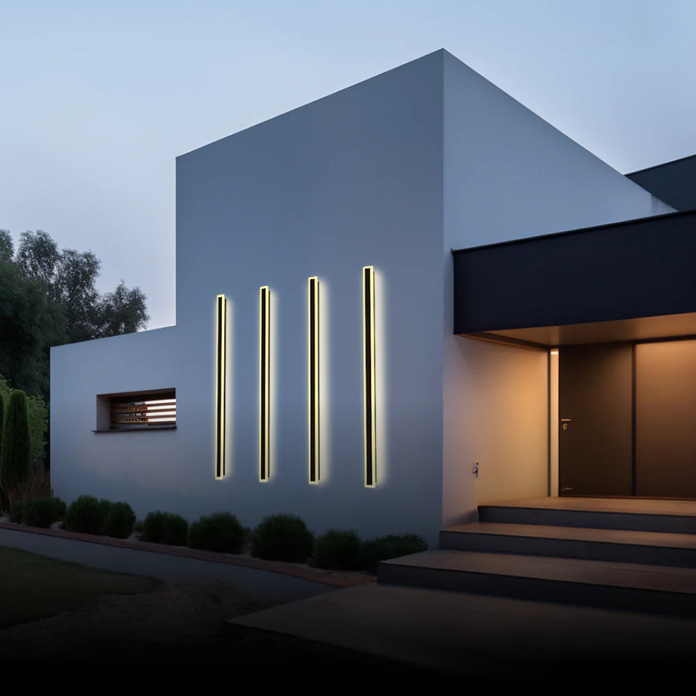 Aplique de pared exterior moderno – ideal para jardín o fachada 