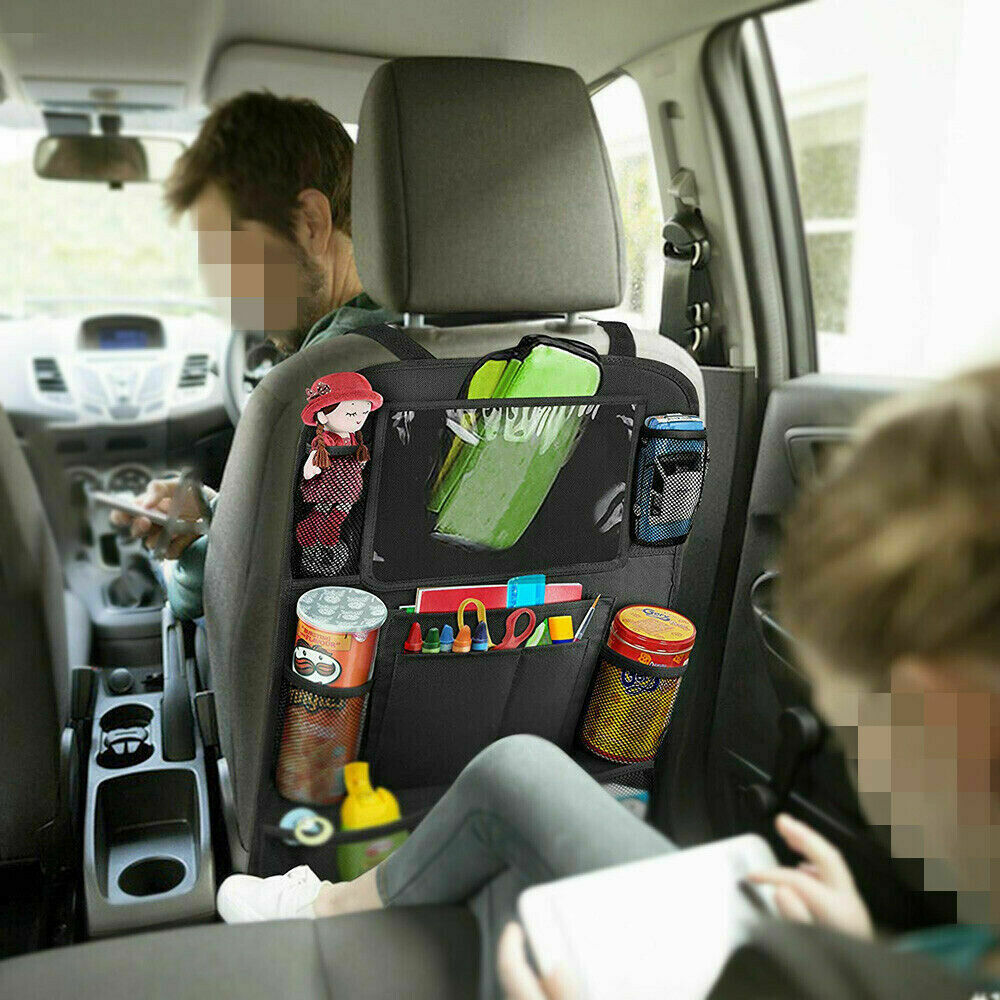 Organisateur De Siège Arrière De Voiture Avec Support Pour Tablette — Rangement Complet Et Divertissement À Bord
