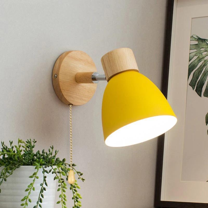 Lâmpada de Parede Moderna – Estilo Puro e Toque Natural 