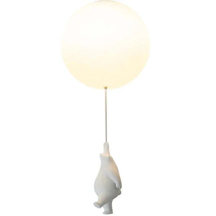 Lámpara de Techo Infantil — Ositos Suspendidos de Globos Luminosos 
