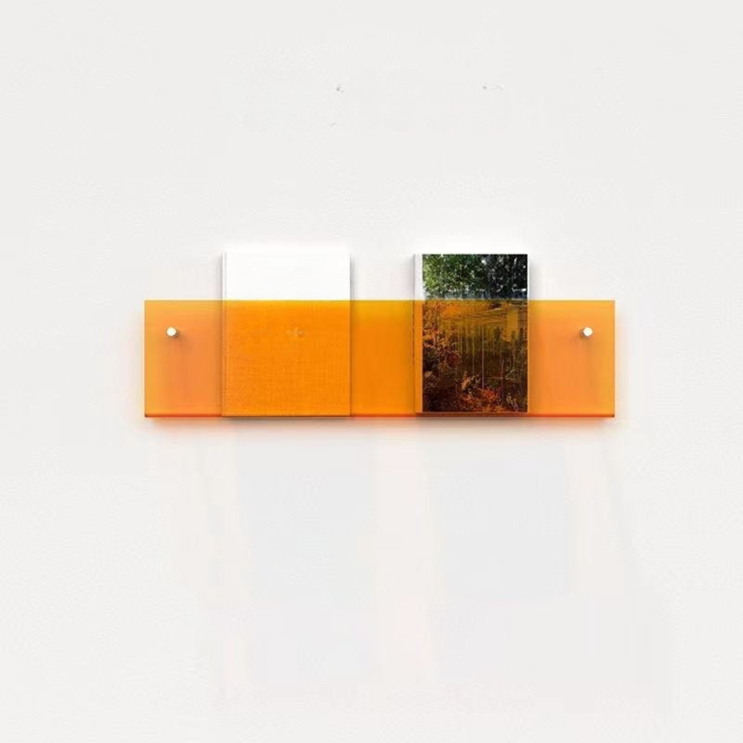 Væghylde Magazineholder Transparent – Chic Og Moderne Design 