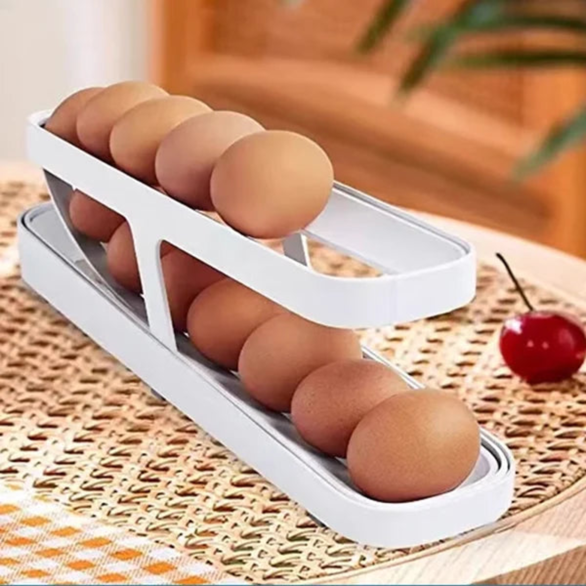 Compacta Porta-Huevos – Almacenamiento Práctico y Ahorro de Espacio 