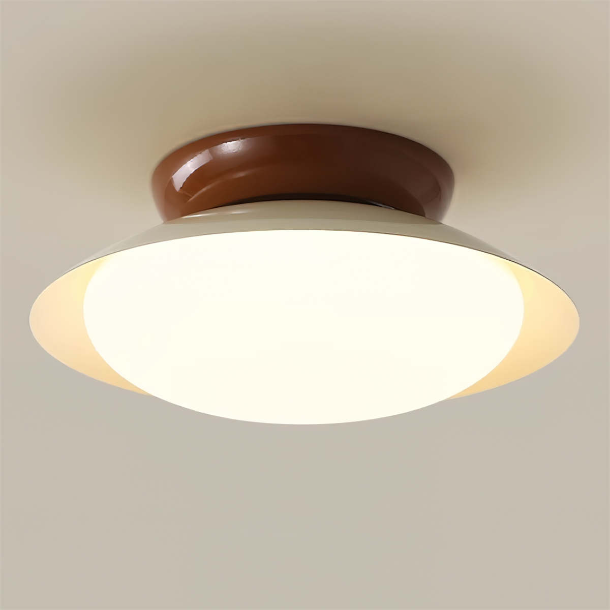 Plafonieră LED rotundă - strălucire naturală și eleganță discretă