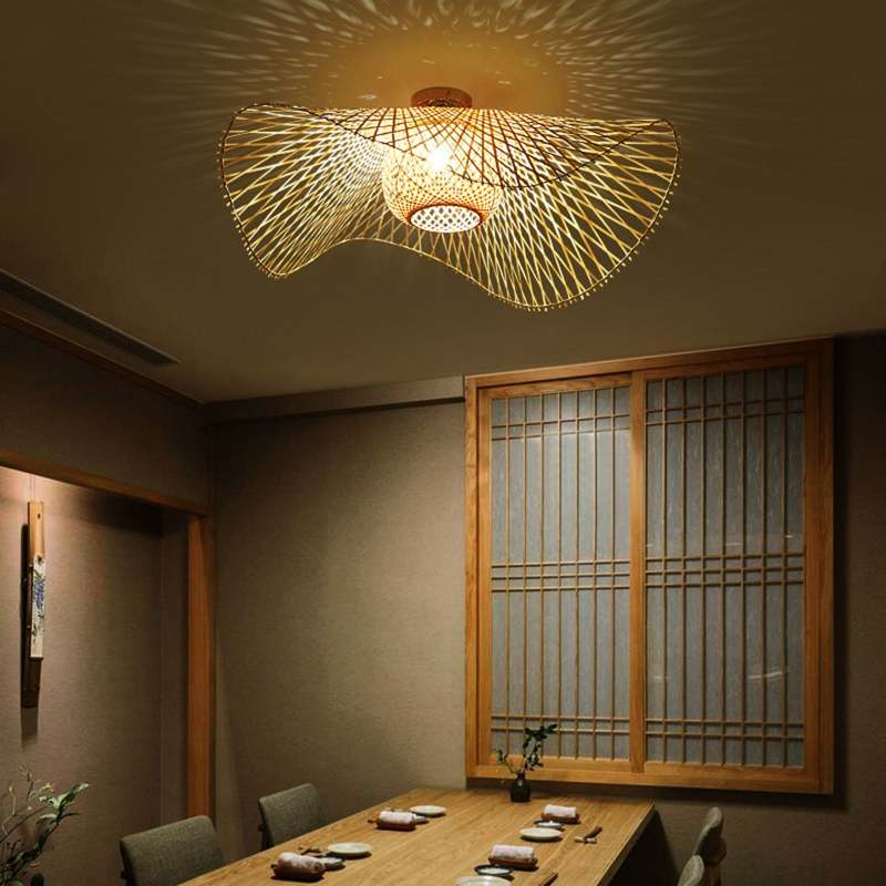 Hängande Lampa i Rörstil Japansk – Natur och Lugnet 