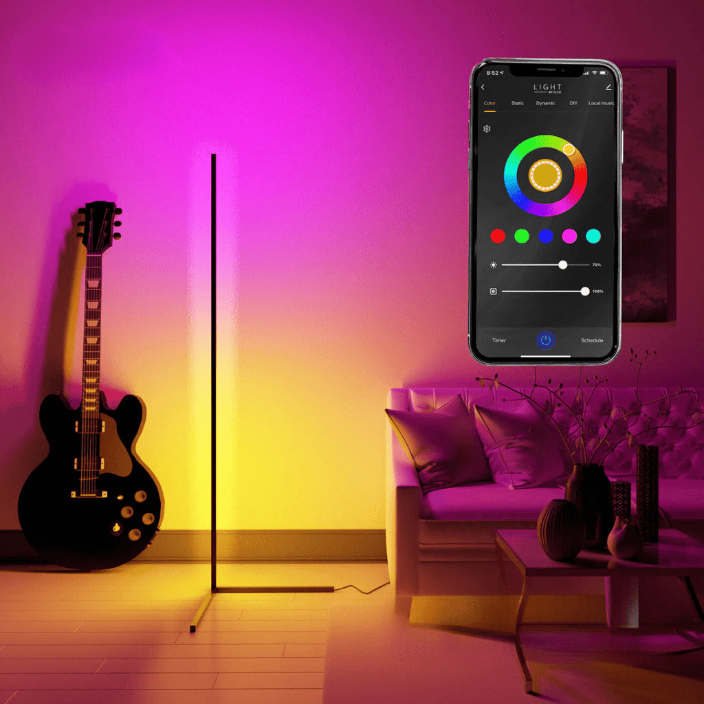 Rohová náladová lampa - Éclat Multicolore & Atmosphère Moderne