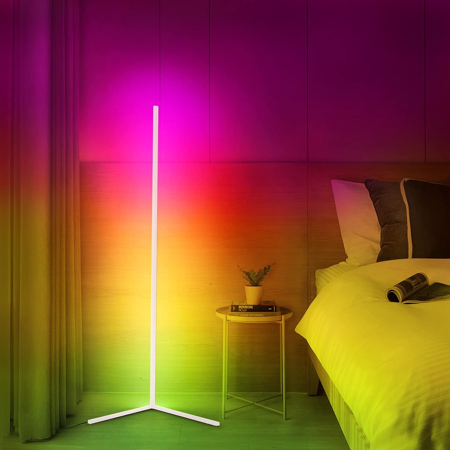 Lampa LED kątowa – Oświetlenie nastrojowe i minimalistyczny design 