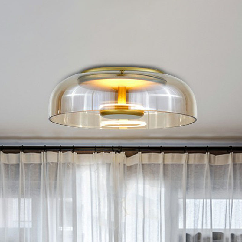 Luminária de Teto LED em Vidro – Iluminação Elegante e Moderna 