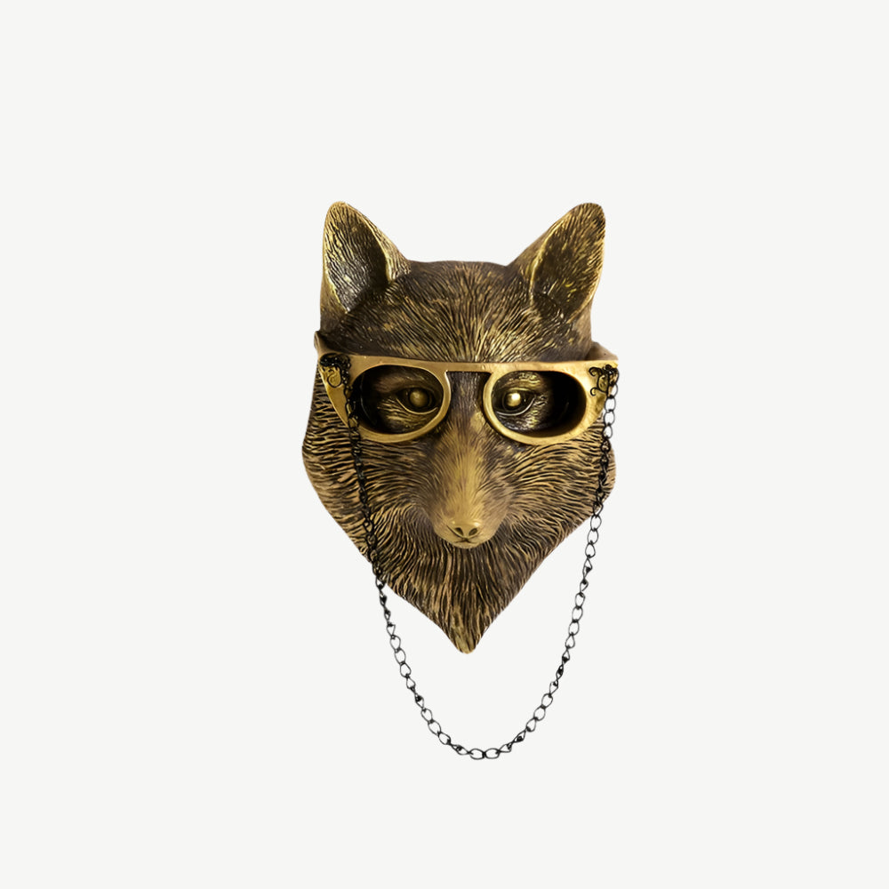 Decoratieve gouden wandhaak - Discrete elegantie & glanzende afwerking