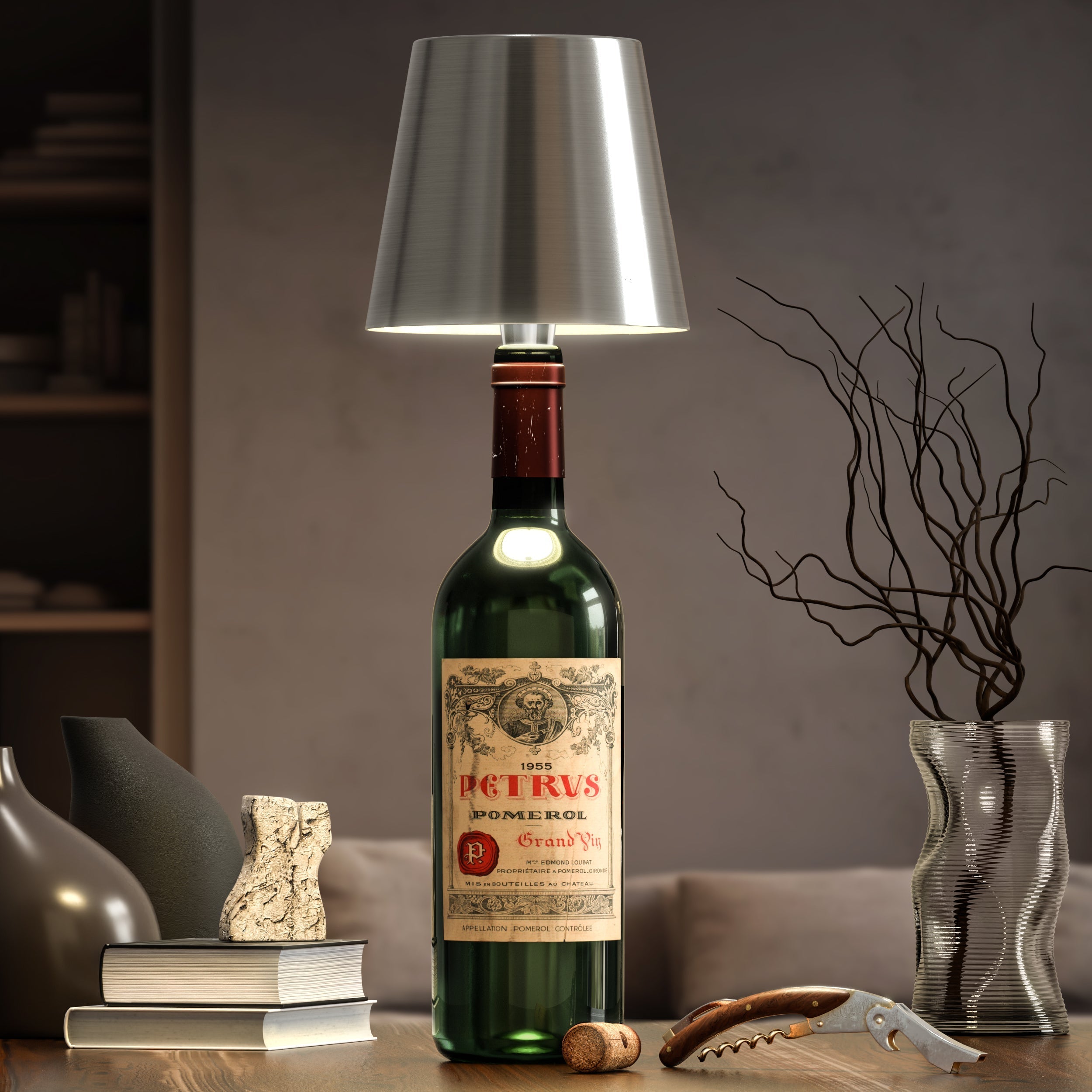 Oplaadbare LED Lamp – Transformeer Uw Flessen In Verlichting 
