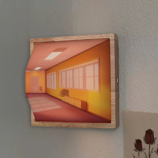 مصباح جداري زخرفي - وهم بصري 3D 