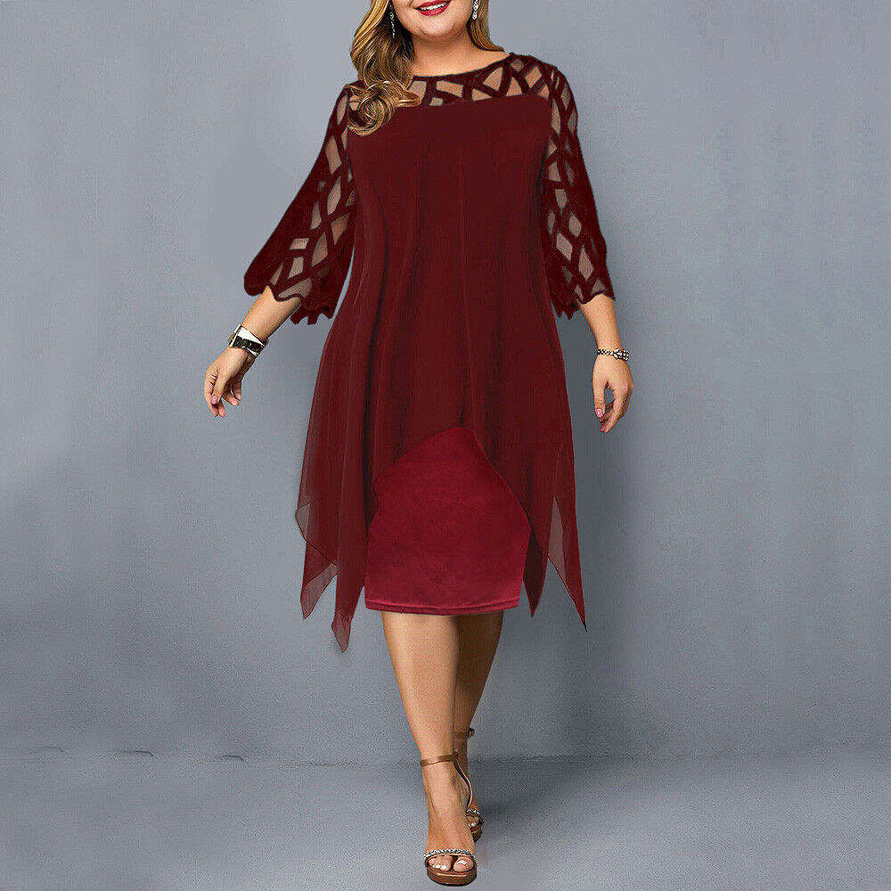 Blandine | Grote Maat Avondjurk – Elegante Stijl En Asymmetrische Zoom 