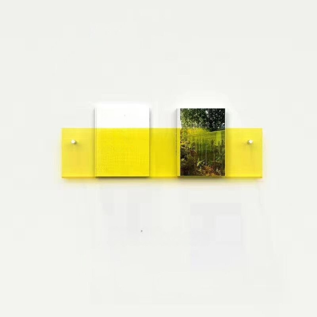 Væghylde Magazineholder Transparent – Chic Og Moderne Design 