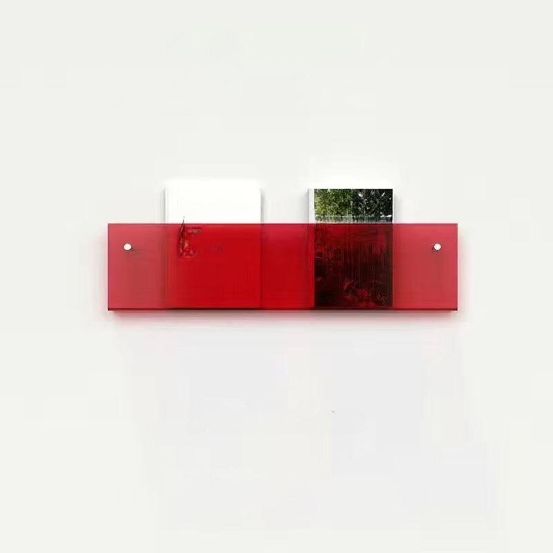 Væghylde Magazineholder Transparent – Chic Og Moderne Design 