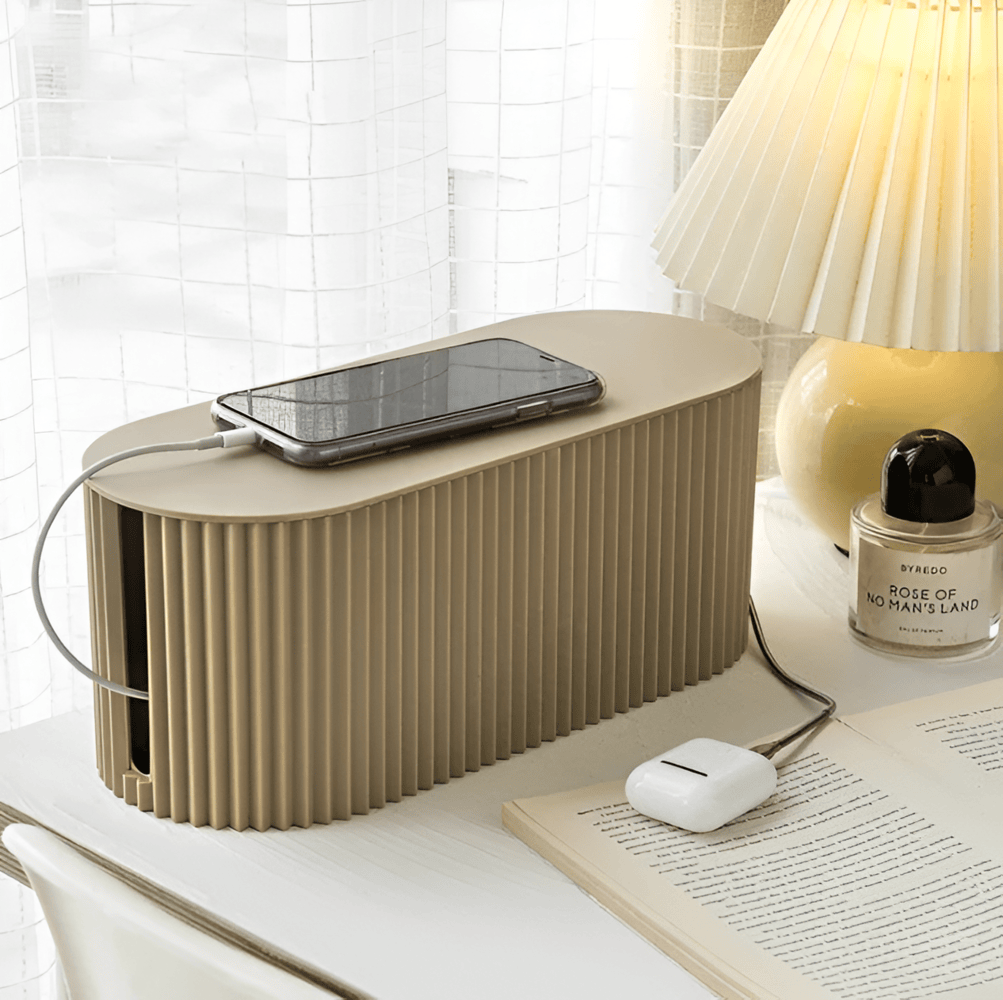 صندوق تخزين الكابلات البسيط - تنظيم نظيف وتصميم أنيق