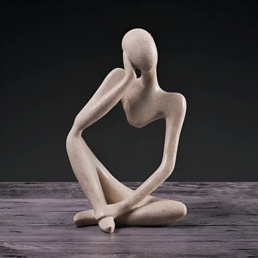 Scultura Astratta Pensatore – Eleganza Contemplativa e Design Moderno 