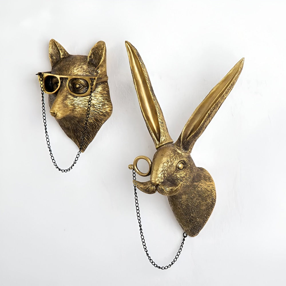 Decoratieve gouden wandhaak - Discrete elegantie & glanzende afwerking