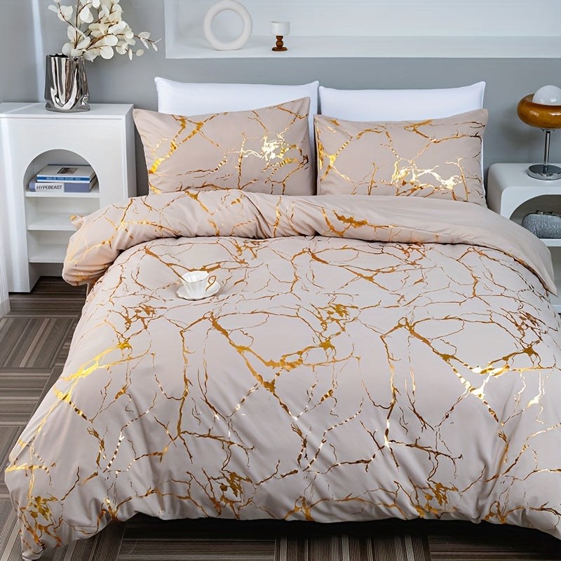 Capa de Edredão Mármore – Elegância Mineral e Conforto Refinado 