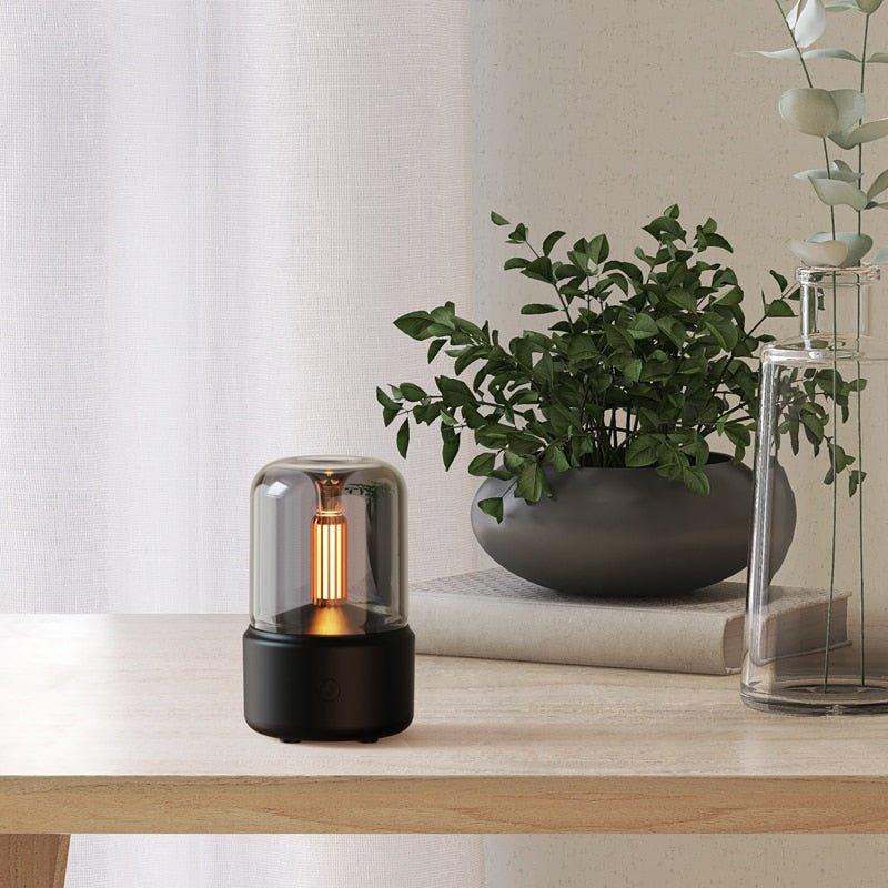 Lâmpada Difusora de Aromas — Ambiente de Chama Acalmante 
