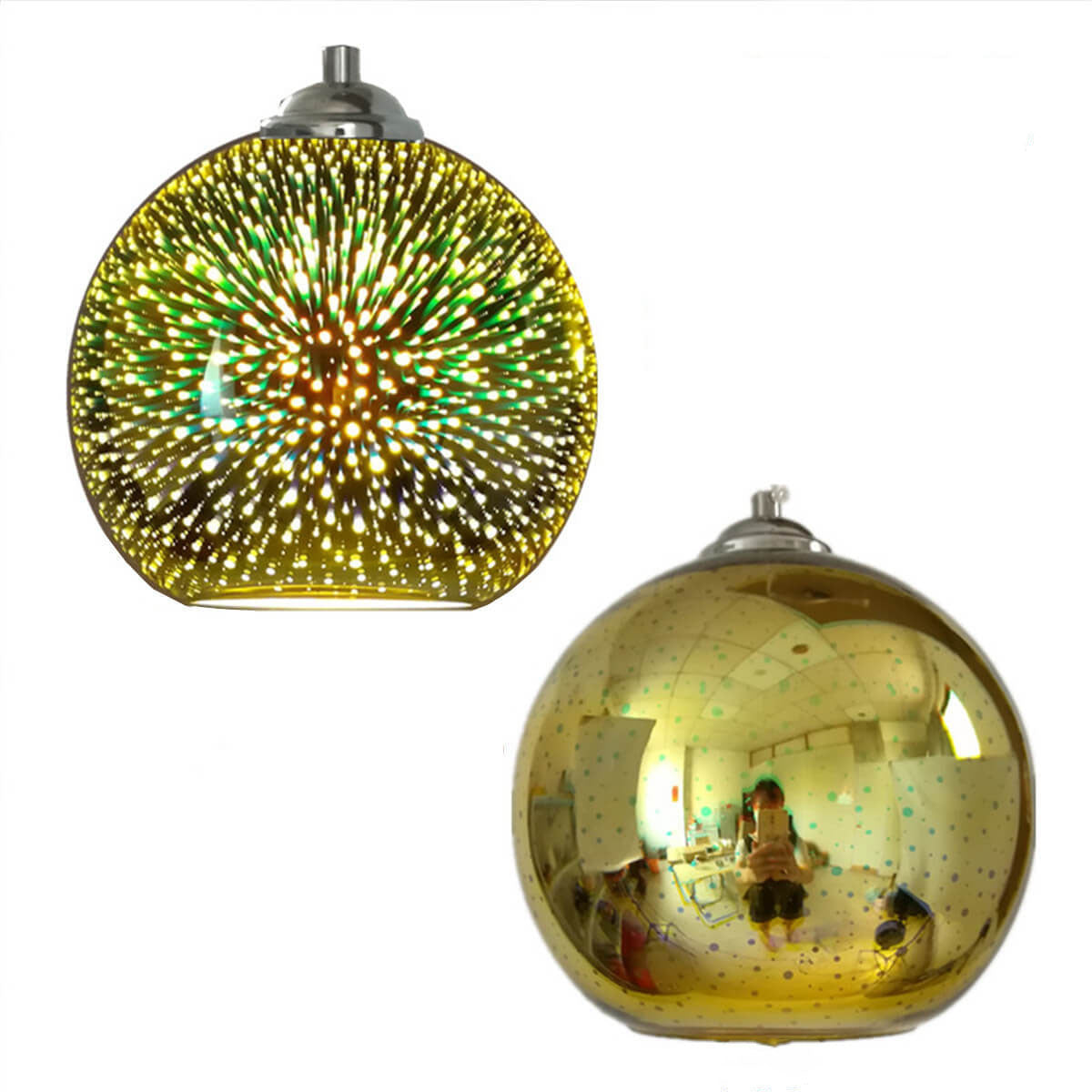 Moderne hengende lampe med fyrverkeri-effekt – visuell glans og trendy design 