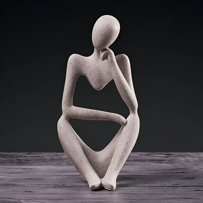 Scultura Astratta Pensatore – Eleganza Contemplativa e Design Moderno 