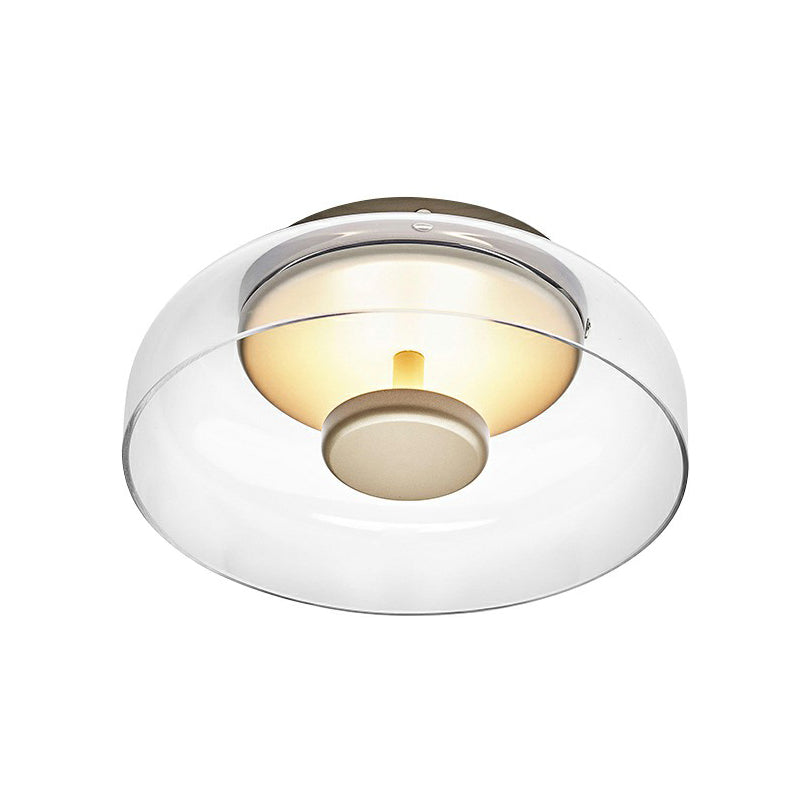 Luminária de Teto LED em Vidro – Iluminação Elegante e Moderna 