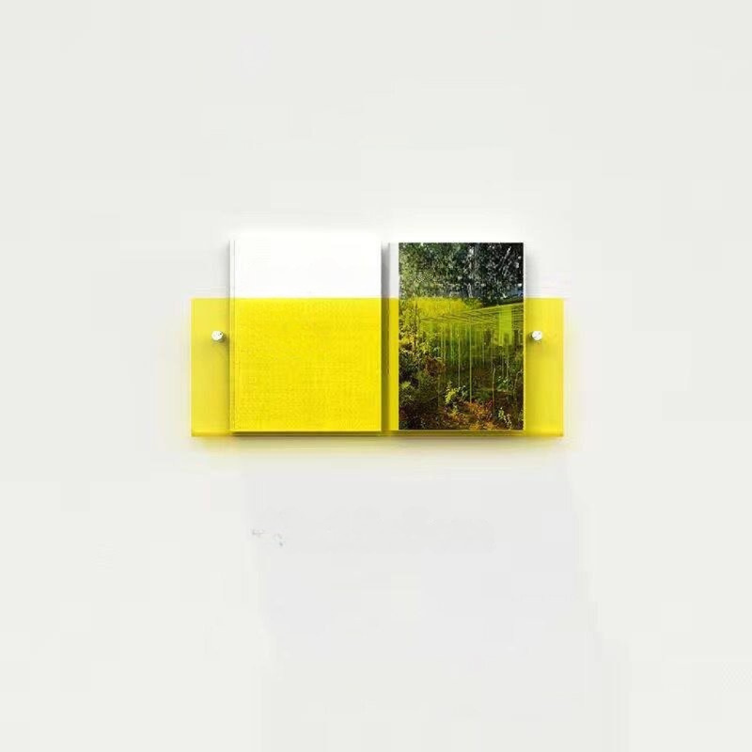 Væghylde Magazineholder Transparent – Chic Og Moderne Design 