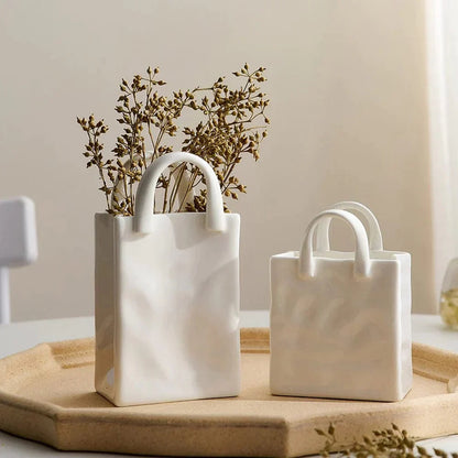 Vaso Decorativo Borsa A Mano – Tocco Chic E Originale 